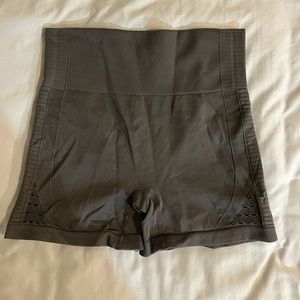 Grey Seamless Biker Shirts